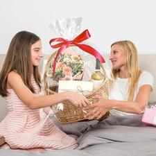 30"x 40" Large Cellophane Bags, 10 PCS Clear Cellophane Wrap 3 Mil Thick Plas...