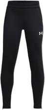 NEW Under Armour Command Warm Boys Pants Zipper Black White 1364980-001 Small
