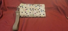 NWOT Thirty One Jewell Via Night Clutch  Wallet Purse Wristlet Runaway Mini Dot