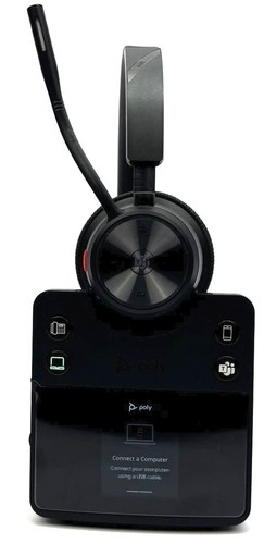 Poly Savi 7410 DECT Office Headset Wireless with Mic Microsoft Teams 8L7D7AA#ABA - Picture 2 of 7