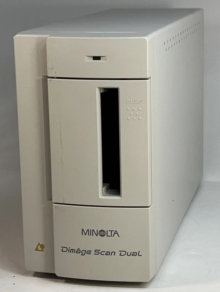 Minolta Dimage Scan Dual F-2400 With Power & Parallel Cords Tested Working - Image 2 of 4