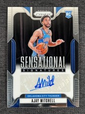 2024-25 Panini Prizm Basketball Ajay Mitchell Rookie RC Penmanship Auto #SS