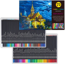 Premium Black Edition Colored Pencils for Adults Coloring – 72 Coloring Pencils