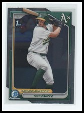 2024 Bowman Draft BDC-56 Nick Kurtz Chrome 1st Oakland Athletics