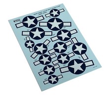 Squadron Decals 1/48 Large Size USAAF Insignia 1943-1947 40 45 50 55 60 65 70"