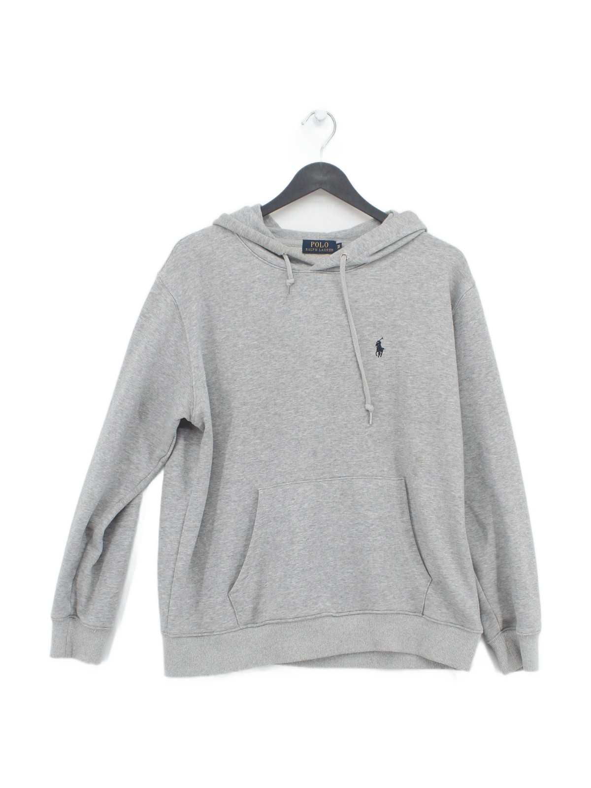 Sudadera con capucha para mujer Ralph Lauren M gris 100 % algodón
