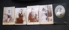 VNTG Lot of 5 Photographs/Cabinet Cards includes one Policeman W06 L02