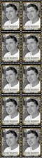 Audie Murphy Legends of Cinema Actor Vignette Mint Stamp Strip of 10 #2