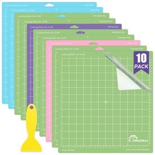 IModeur 10 Pack Cutting Mats 10 Pack/12x12/Green Blue Purple Pink, Multicolor