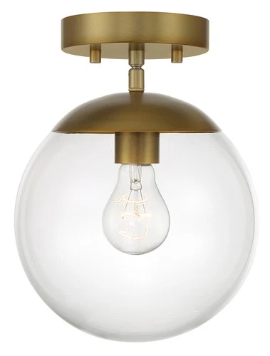 Minka Lavery 2790 Auresa 8"W Mini-Pendant / Semi-Flush - Brass - Picture 6 of 7