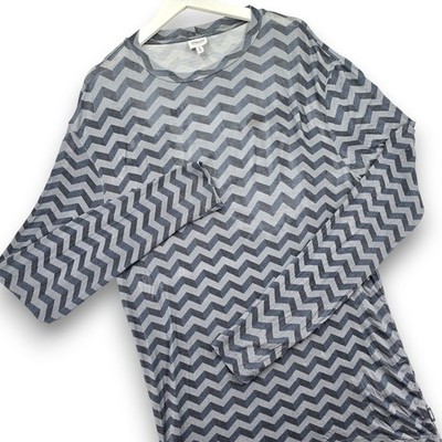 Armani Collezioni Mens Geometric Chevron Long Sleeve Lightweight Shirt