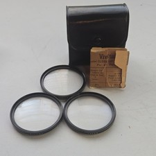 Vivitar 58mm Coated Close-Up Filter Set No.1 No.2 No.3 Threaded w/ Case
