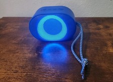 Onn Bluetooth Speaker Blue LED Portable Wireless w/ Strap - excellent condition