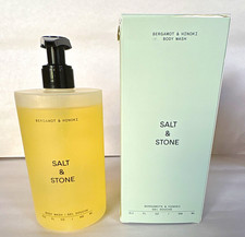 Salt Stone Bergamot Hinoki Unisex Body Wash Regular Size 15.2 fl oz