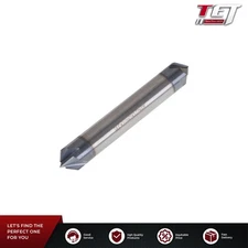 Double End 90 Degree 3/8" 4 Flute Carbide Chamfer Mill -  Tialn Coated