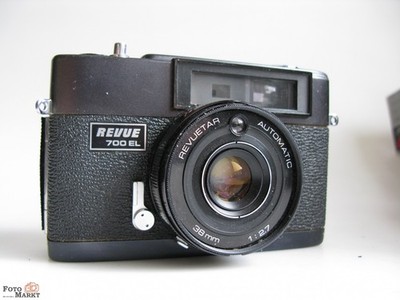 Revue 700EL Sucherkamera (Japan) Objektiv 2,7/38 mm lens + Entfernungsmesser