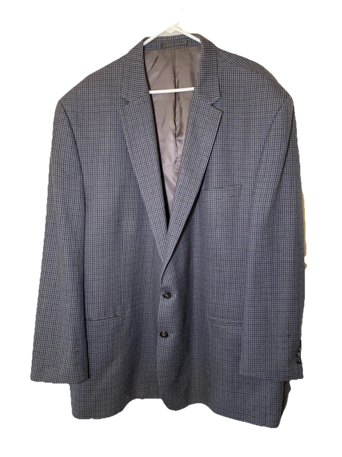 Lauren Ralph Lauren Men’s Sports Coat Blazer Blue Plaid 100% Wool Size 56L