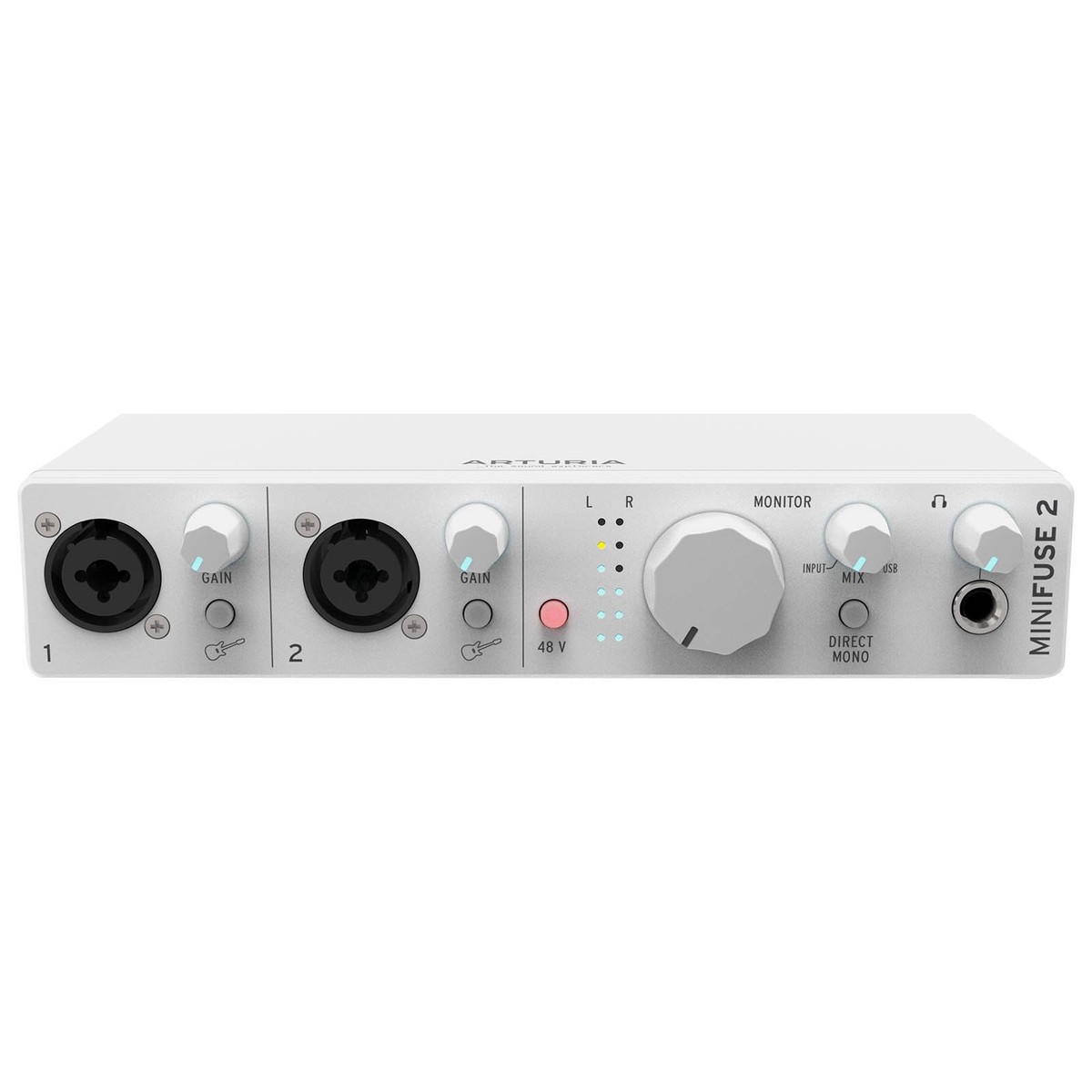 Arturia MINIFUSE-2-WHITE Dual Audio Recording Interface in White w