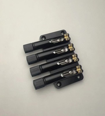 4 String Headless Bass Brass Bridge, Black, for Bass Guitar