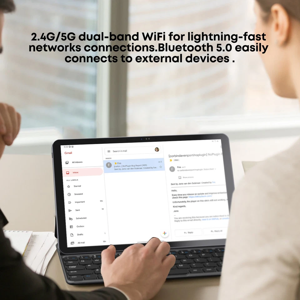CHUWI 10.3'' IPS WiFi Tablet Android 11 Pad 4+128G Octa Core T618 Dual Camera - Image 3 of 4
