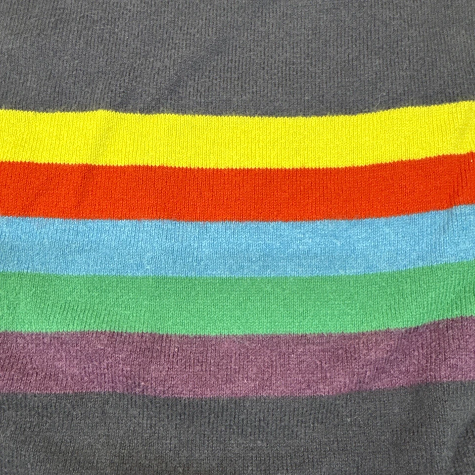 Suéter Boden para niño a rayas de mezcla de algodón de lana, talla 11/12Y-algodón/cachemira Foto 3 de 4