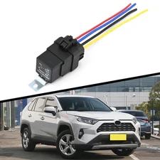 4-PIN 40/30 AMP 12 V DC Waterproof Relay Kit Harness Socket Heavy Duty Boat Auto