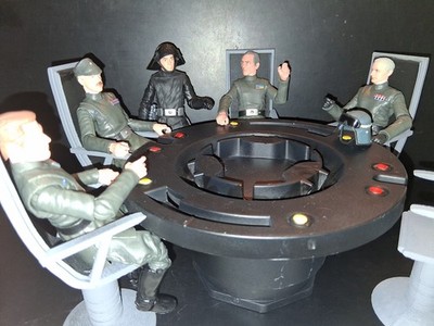 Custom 6'' Sci-fi Command Center Console With 5 3D Printed Chairs