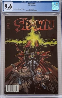 Spawn #80 CGC 9.6 Newsstand White Pages 1999 Image Comics Todd McFarlane Capullo