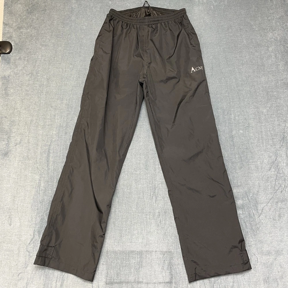 Acme Projects Outdoor Series Rain Pants Men 36 Black Drawstring Waist Waterproof