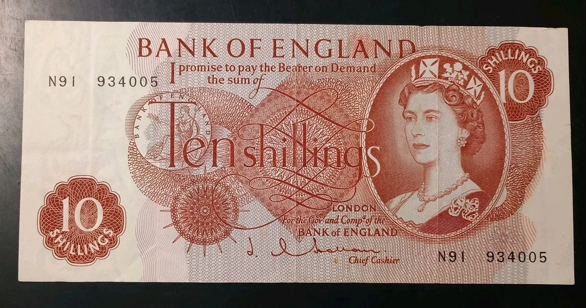 UK Paper Money 10 Shilling Note for sale | eBay