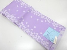 7756123: JAPANESE KIMONO / YUKATA OBI / UNUSED / WOVEN SAKURA