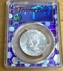 1962 D PCGS MS63 Franklin Silver Half Dollar Trader Bea Purple Core