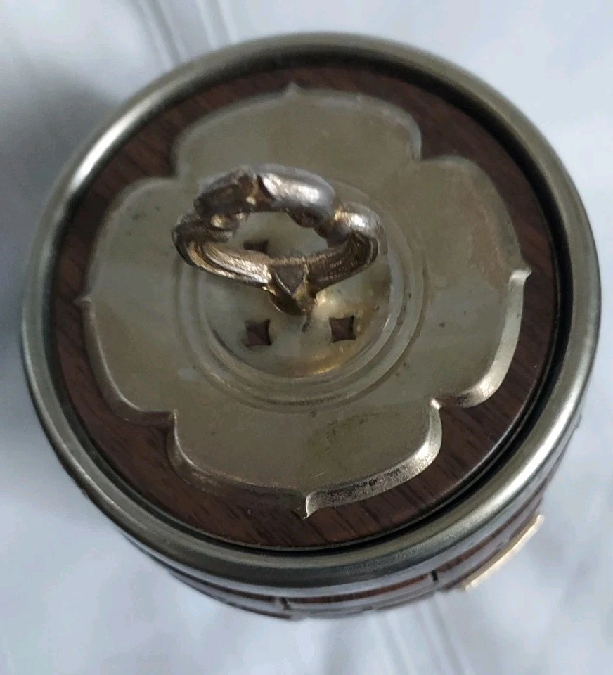 Ancienne Boite A Cigarettes Forme Tonneau  Vintage - Photo 4/4