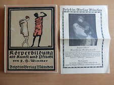 Winther Körperbildung als Kunst und Pflicht mit Zeichnungen v. H. Gehri 1920
