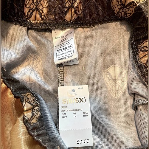 Marvel NWT 6 Black Panther 2pc costume. L/S, elastic waist & pant hem. Red, gold - Picture 6 of 7