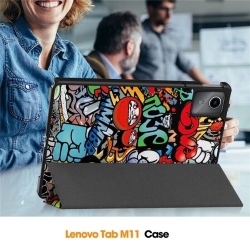 For Lenovo Tab M10 Plus 3rd Gen M8 M9 M10 M11 Case Leather Shockproof Flip Cover - Picture 117 of 122