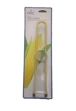 Stainless Steel Corn Cutter with Non-Slip Grip.  Harold Import Co. 42241. Yellow