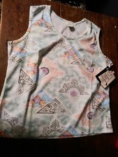 Rare vintage NEW NWT NOS polyester womens size 38 Plus funky architectural mod