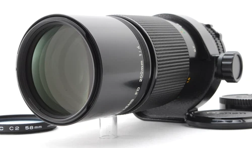 [MINT] Canon New FD 200mm f4 Macro NFD MF Telephoto Lens for FD mount from JAPAN