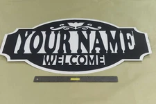 CUSTOM MADE WALL SIGNS OR YARD SIGNS YOUR TEXT YOUR FONT YOUR COLOR ALL METAL  