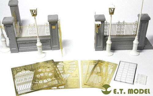 ET Modelli J35-001 1/35 Cancello Parcheggio e Recinzione per Kit Miniart - Foto 2 di 6