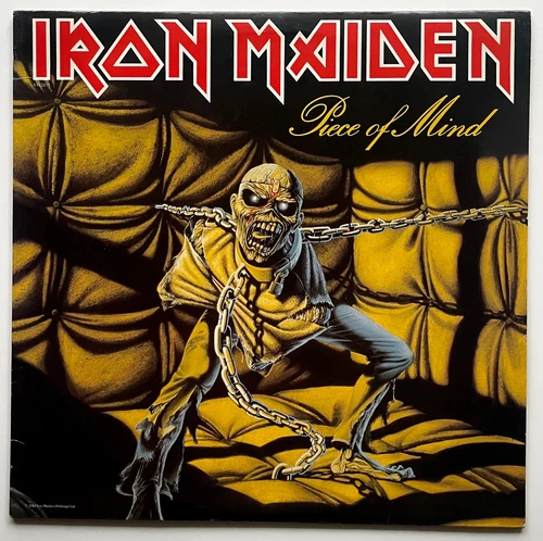 ORIGINAL Vtg 1983 IRON MAIDEN Album PIECE OF MIND Vinyl 1ST PRESSING Lp NR MINT!