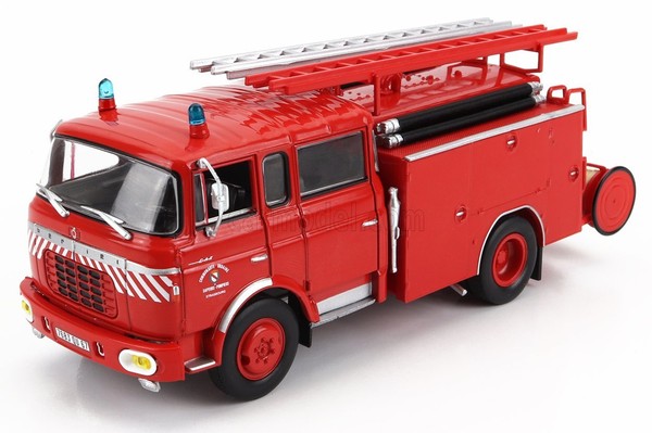 Modell Statischer Lkw Berliet Gak 20 Tanker Truck 1969 Feuerwehr 1/43-image