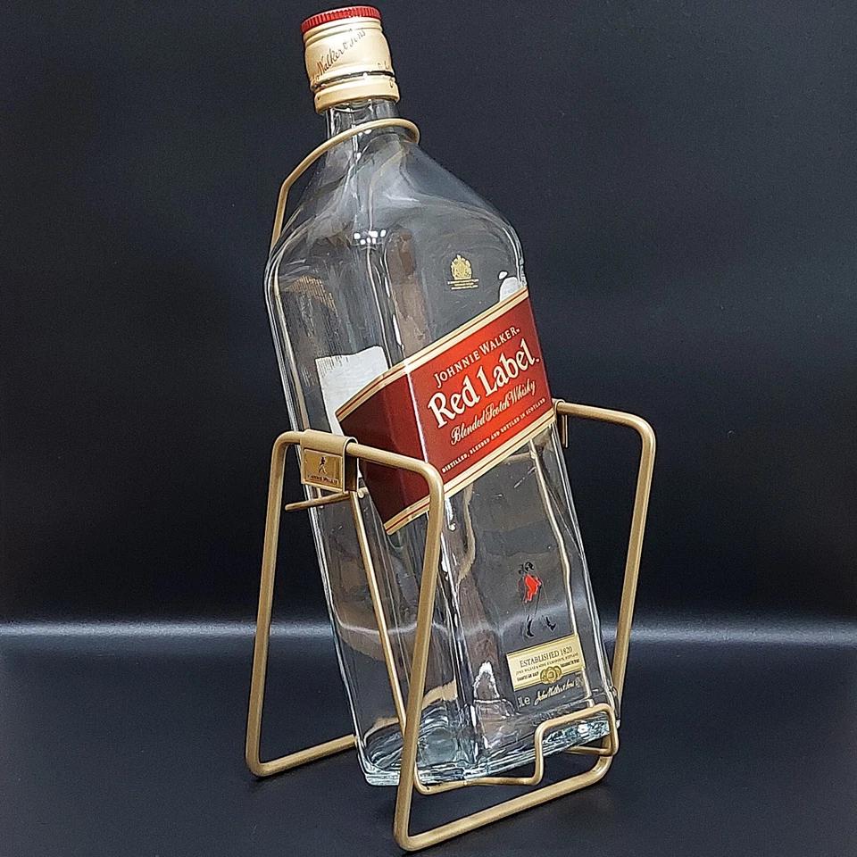 Johnnie Walker RED LABEL 3L EMPTY BOTTLE Holder Tilt Rocker Pour Stand - Image 2 of 4