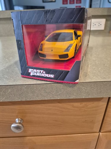 Jada 1:24 Fast & Furious Lamborghini Gallardo Superleggera Amarillo Modelo 32609 - Imagen 4 de 5