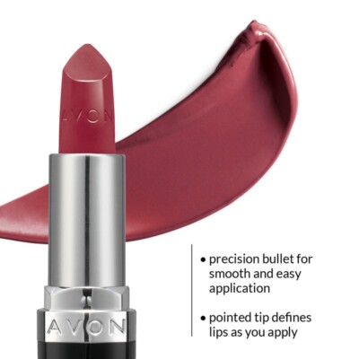 Rouge à Lèvres Avon Ultra Creamy - Teinte Rose Mauve - Fini Satiné Intense - 3.6g - Neuf