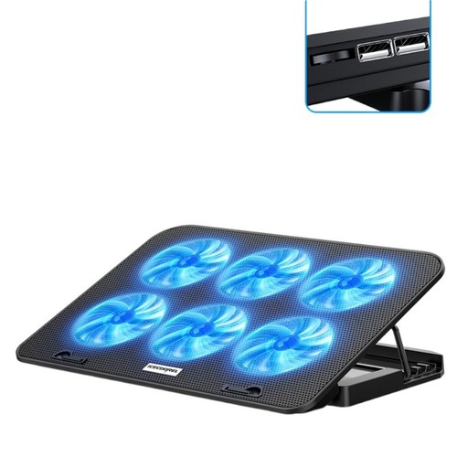 5 Angle Adjustable Laptop Cooling Pad Notebook Stand for 13-18 inch - Photo 8/19