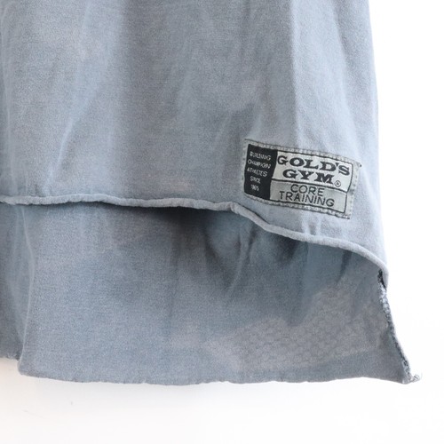 Vintage Gold's Gym Raw Hem Boxy Core Training Gray Shirt Men's Large - 第 3/6 張圖片
