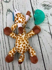 Soothing Snuggle Pacifier Holder with Detachable Pacifier 0m+ Giraffe