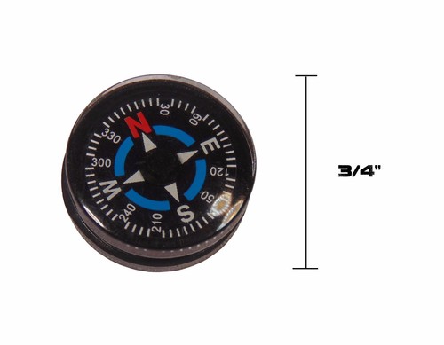 Bussole 20 mm riempite di liquido di tipo III 12 pz con accento blu per braccialetti Paracord - Foto 2 di 6